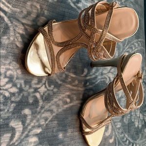 Gold Heels, Size 5.5